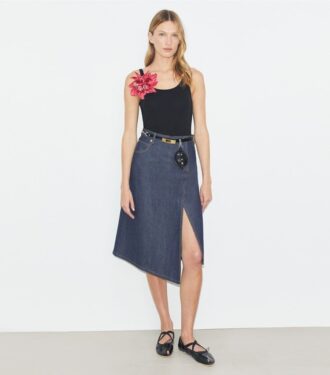Gonna in denim di cotone Gonna in denim di cotone