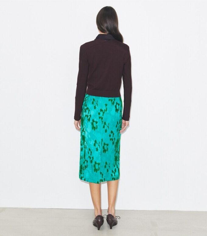 Gonna in viscosa jacquard Gonna in viscosa jacquard