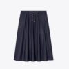 Gonna midi in nylon con coulisse Gonna midi in nylon con coulisse