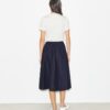 Gonna midi in nylon con coulisse Gonna midi in nylon con coulisse