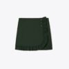 Gonna-pantaloncino con volant in twill tecnico Gonna-pantaloncino con volant in twill tecnico