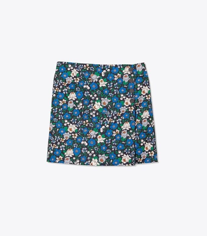 Gonna-pantaloncino da golf in twill tecnico stampato Gonna-pantaloncino da golf in twill tecnico stampato