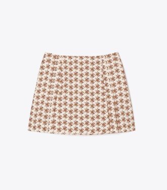 Gonna-pantaloncino in popeline stampato