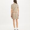 Gonna plissettata in viscosa con T Monogram Gonna plissettata in viscosa con T Monogram