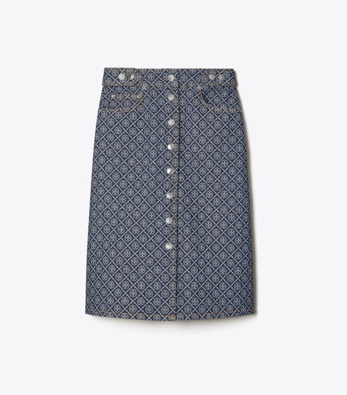 Gonna svasata in denim Gonna svasata in denim