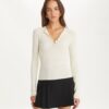 Henley in viscosa a costine