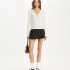 Henley in viscosa a costine