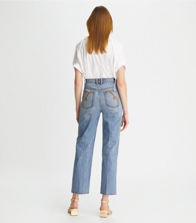 Jeans a vita alta dritti