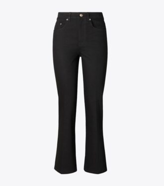 Jeans cropped a zampa