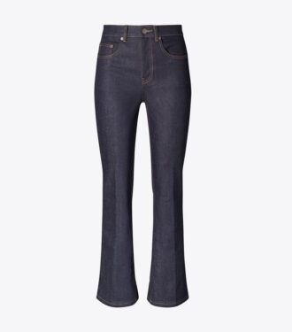 Jeans cropped a zampa