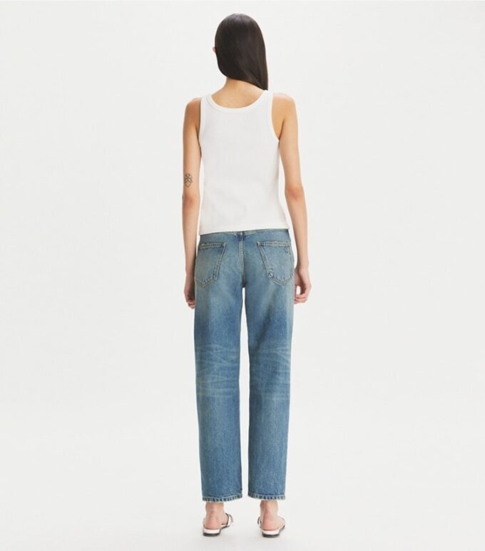Jeans dritti a gamba larga