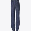 Jeans in cotone con zip alla caviglia Jeans in cotone con zip alla caviglia