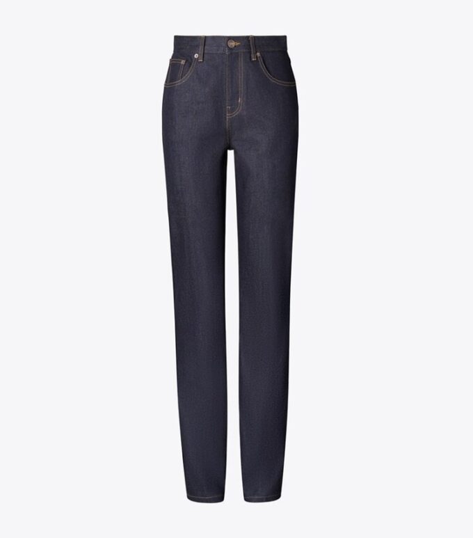 Jeans in denim a gamba dritta