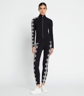 Leggings a compressione con logo 7/8