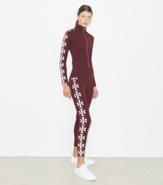 Leggings a compressione con logo 7/8