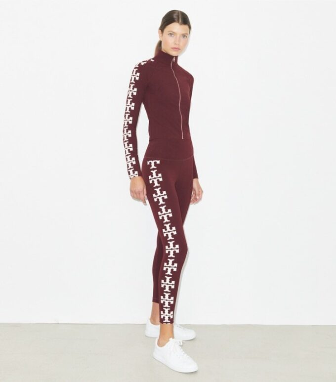 Leggings a compressione con logo 7/8 Leggings a compressione con logo 7/8