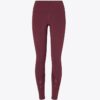 Leggings a vita alta con tasche laterali e motivo chevron in tessuto melange Leggings a vita alta con tasche laterali e motivo chevron in tessuto melange
