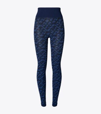 Leggings senza cuciture in jacquard con T Monogram prismatico Leggings senza cuciture in jacquard con T Monogram prismatico