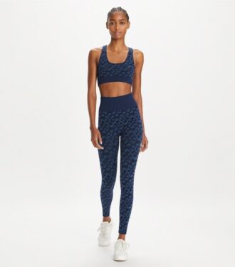 Leggings senza cuciture in jacquard con T Monogram prismatico Leggings senza cuciture in jacquard con T Monogram prismatico