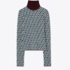 Maglia a collo alto jacquard Maglia a collo alto jacquard