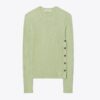 Maglia girocollo a righe lurex Maglia girocollo a righe lurex