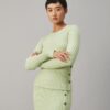 Maglia girocollo a righe lurex Maglia girocollo a righe lurex