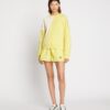 Maglia girocollo in felpa francese con blocchi di colore diagonali Maglia girocollo in felpa francese con blocchi di colore diagonali