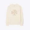 Maglia girocollo in felpa francese pesante con logo a cuore
