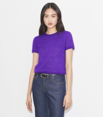 Maglietta in cashmere e seta