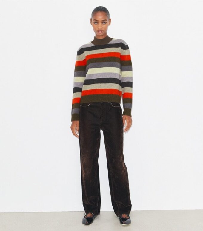 Maglione a collo alto in lana