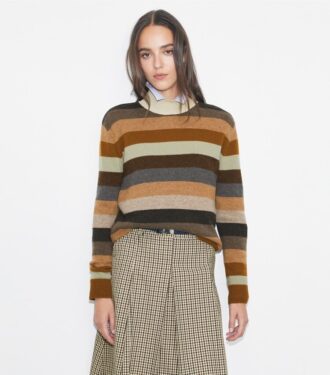 Maglione a collo alto in lana merino