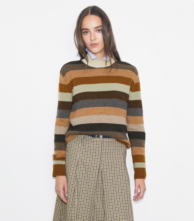 Maglione a collo alto in lana merino