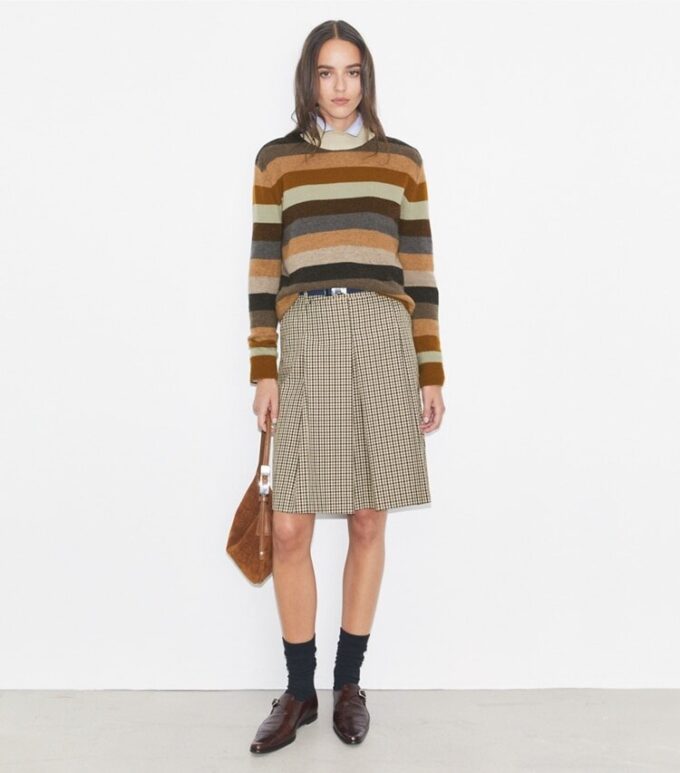Maglione a collo alto in lana merino