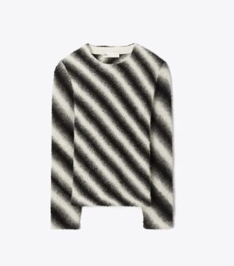 Maglione a righe in lana