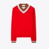 Maglione a tre strati con blocchi di colore