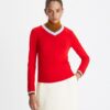 Maglione a tre strati con blocchi di colore