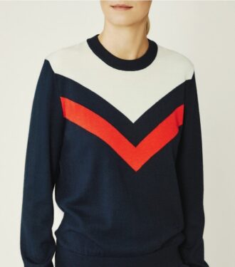 Maglione Chevron in cashmere ad alte prestazioni Maglione Chevron in cashmere ad alte prestazioni