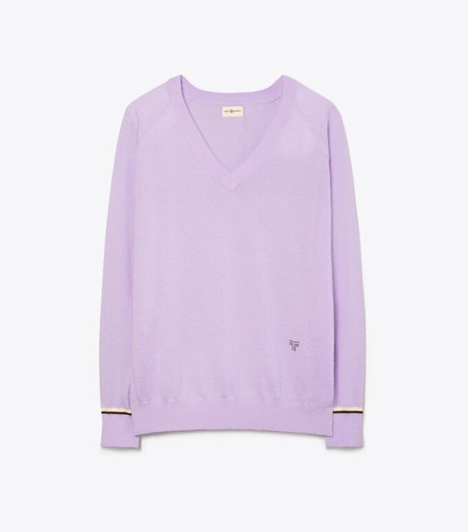 Maglione con scollo a V in cashmere Maglione con scollo a V in cashmere