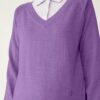 Maglione con scollo a V in lana merino Maglione con scollo a V in lana merino