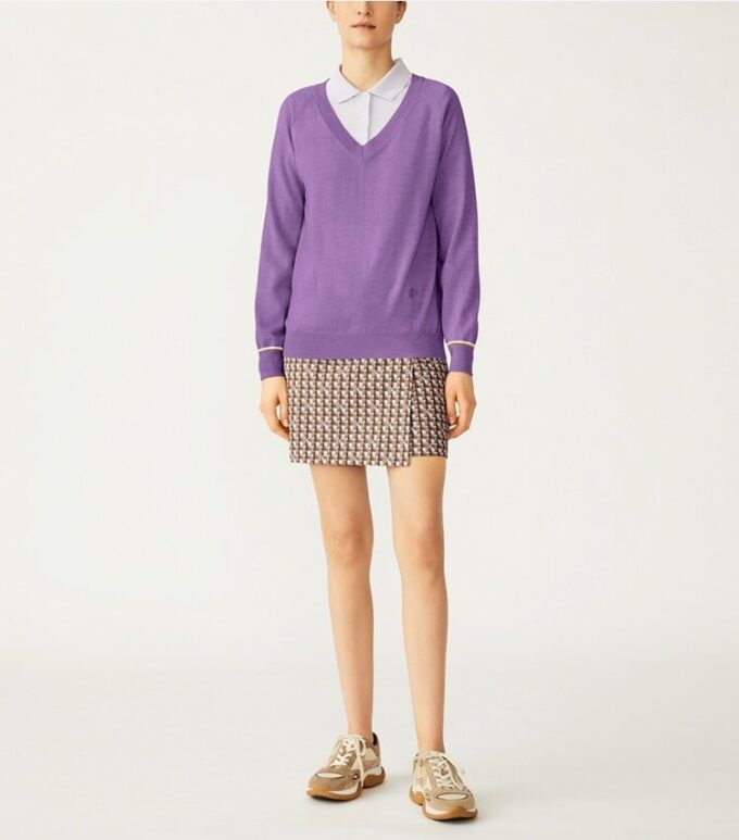 Maglione con scollo a V in lana merino Maglione con scollo a V in lana merino