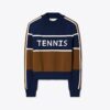 Maglione da tennis corto in nylon tecnico Maglione da tennis corto in nylon tecnico