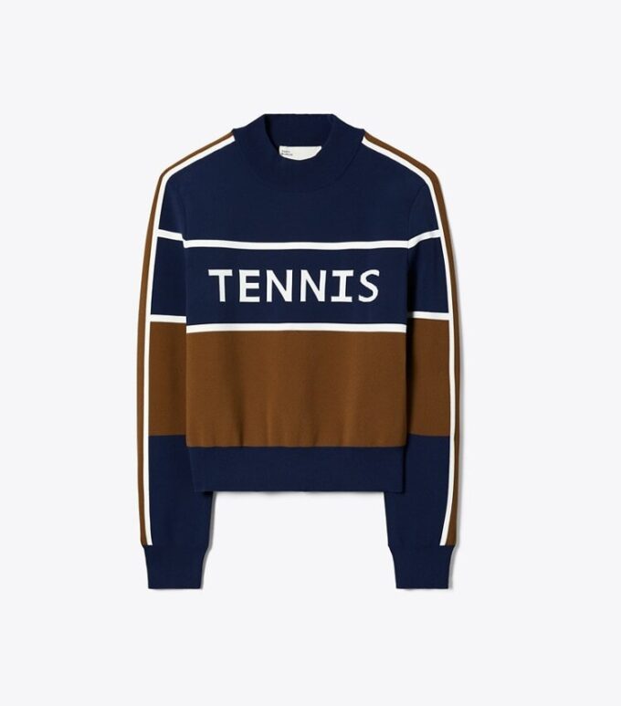 Maglione da tennis corto in nylon tecnico Maglione da tennis corto in nylon tecnico