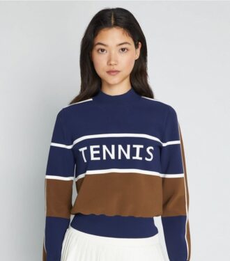Maglione da tennis corto in nylon tecnico Maglione da tennis corto in nylon tecnico