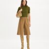 Maglione girocollo con mezza zip