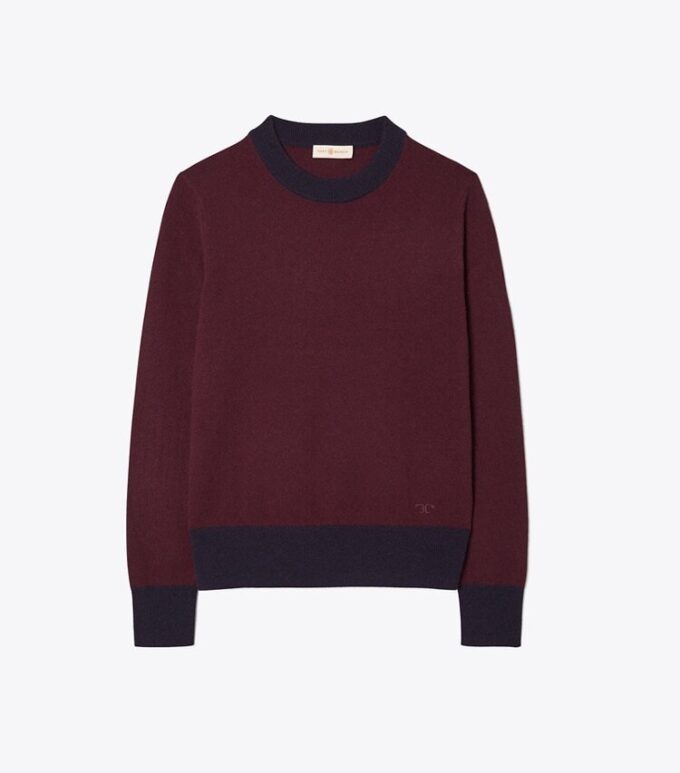 Maglione in cashmere color block