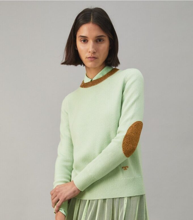 Maglione in cashmere lurex