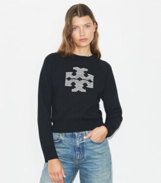 Maglione in lana con logo