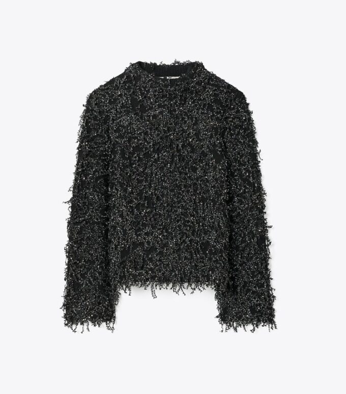 Maglione in lana con paillettes
