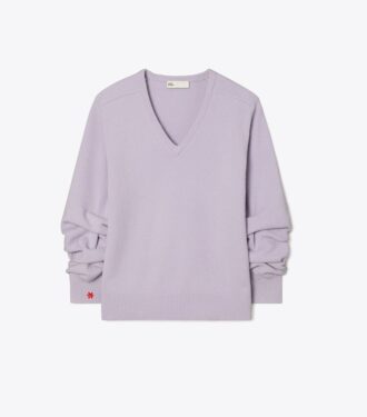 Maglione in lana con scollo a V