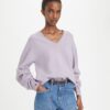 Maglione in lana con scollo a V
